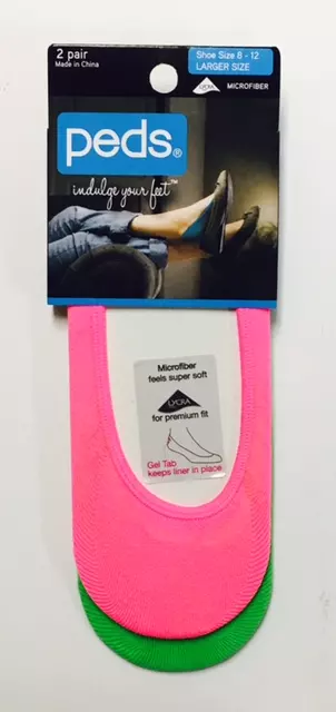 #6-PD-9338 Peds Women’s Microfiber Liner Sock Shoe Size 8-12 – $.15 per 2 pack (30 Packs)