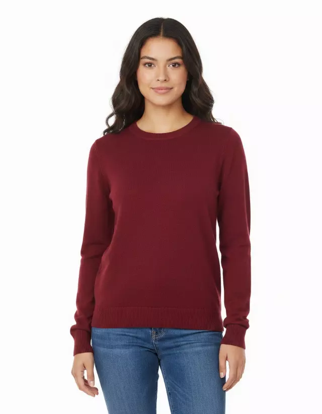 Crewneck Sweater — Burgundy / S/M-L/XL