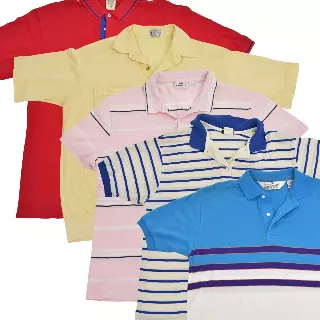 Vintage & Modern Men's Polo Shirts Mix of 25