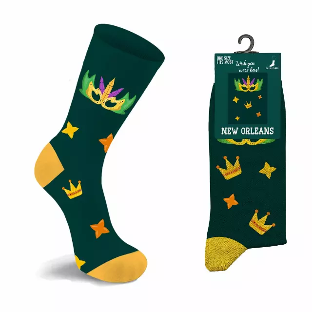 Unisex City Crew Socks – Soft Cotton Blend Everyday Wear — New Orleans