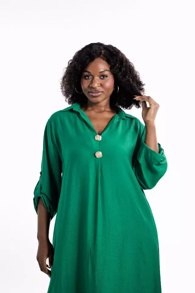 26045 - Women's Shirt & Pant 2-Pcs Set - $25 Each (2-Pcs Pre Pack) — Green / (M/L) + (XL/XXL) 2-Pcs
