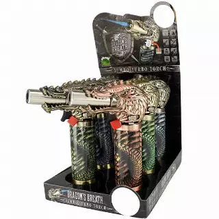 Dragon Jumbo Torch Lighter - 6 Pieces Per Retail Ready Display 23667