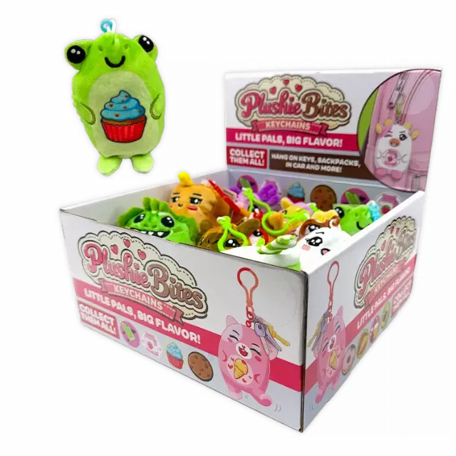 Plushie Bites Keychain - 12 Pieces Per Retail Ready Display 26181