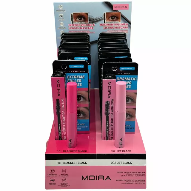 Moira Beauty Mascara Volume - Wholesale Display 24 Units + 2 Tester (MASS)