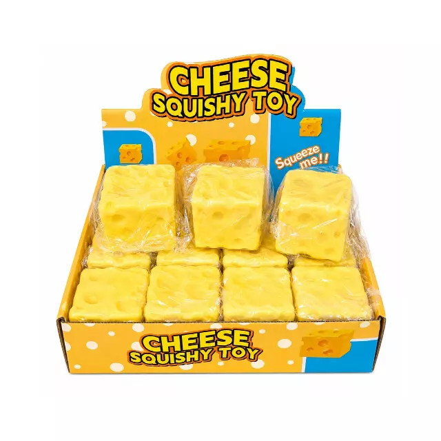 Cheese Squishy – Slow-Rise Sensory Squeeze Toy