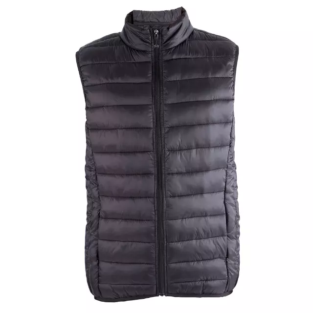 Men’s Solid Full Zip Puffer Vest - Style #MV805 - $10.90/Unit MINIMUM 12 PCS - PLEASE SEE DESCRIPTION - S-2XL — Black