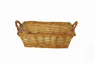 MS1735-14 – 14”x10”, 3.5” deep Rect. Willow Tray N-Liner-“each” Min 12 – Case 40 pcs