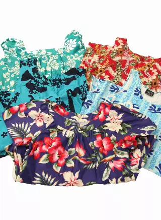Vintage & Modern Women's Hawaiian Dresses Mix Of 20