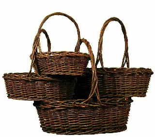 MS1600 – S/4 Oval Large Rustic 14” to 23” sewn-in-liner-“set”-Min 1 set – Case Pk 4 sets