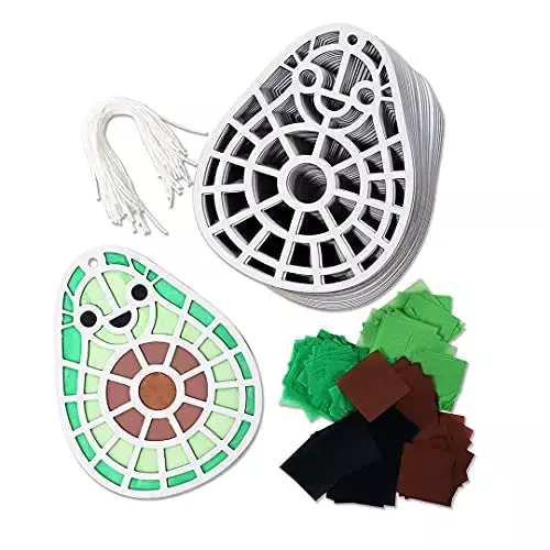 Avocado DIY Suncatcher Paper Crafts - 24 Pieces Per Pack KP4285