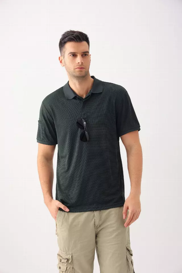 Men's Polo With Glasses Holder Style #MS026- Open Stock Available - $6.90/Unit OPEN STOCK MINIMUM 24 PCS — S-2XL(WHOLESALE) / Hunter Green