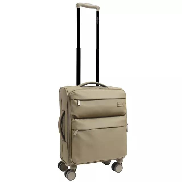 Joan & David The Meridian 21 Inch Tarpulin 8 Wheel Spinner Luggage — 020-TAUPE