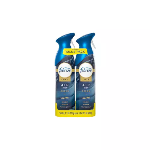 Febreze Air Mist, Air Freshener Luxe Ocean 8.1oz 2ct Case 3
