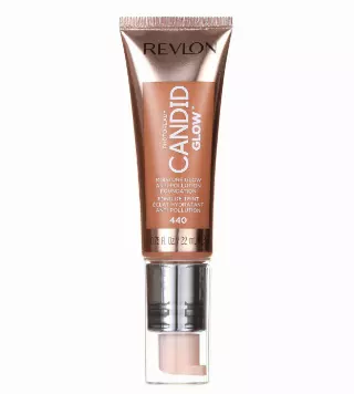 Revlon PhotoReady Candid Glow Moisture Glow Anti-Pollution Foundation, 440 Caramel, 0.75 fl oz