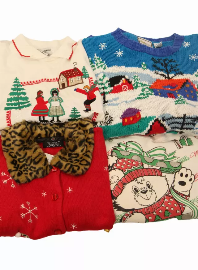 Vintage & Modern Christmas Holiday Sweatshirt, Tee & Sweaters Box of 50 lbs