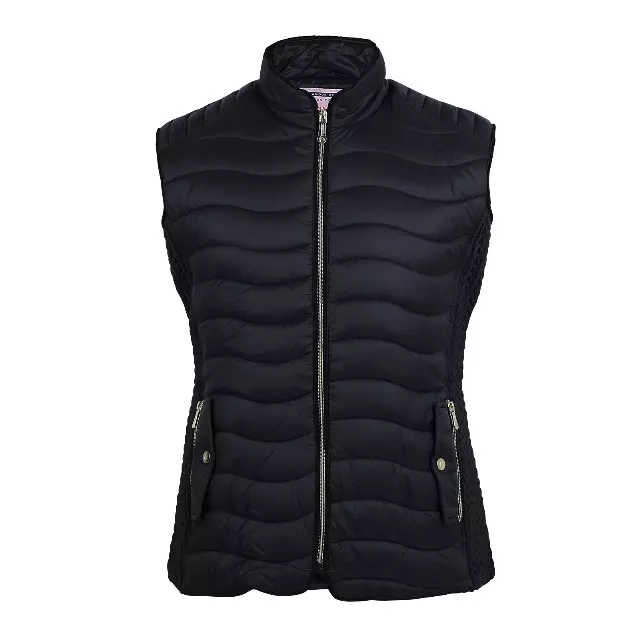 Women’s Solid Berber Lined Puffer Vest with Expandable Sides Plus Size- Style #LV1701X - $11.90/Unit 12 PC — S-XL (WHOLESALE) / Pumpkin Spice
