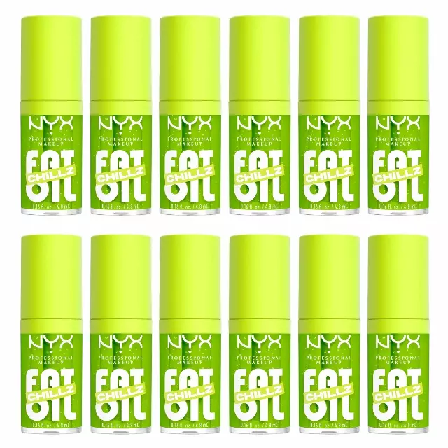 NYX Fat Oil Lip Drip Lip Gloss Kiwi Freezie - Wholesale 12 Units (K62440)