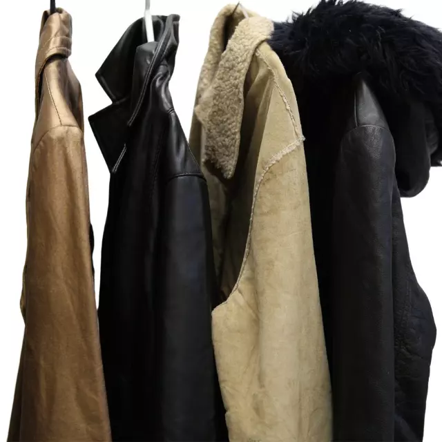 Vintage & Modern Men's & Women's Leather Coat Mix Of 10