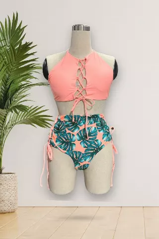 X002 Two Pieces Tropical Bloom (Curve Sized)