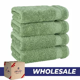 Bekos 100% Cotton Turkish 4-Piece Hand Towel Sets, Wholesale Luxury Hand Towels