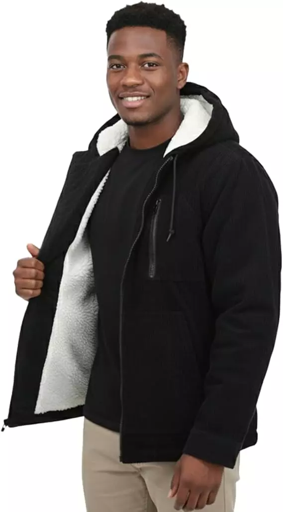 Unisex Sherpa-Lined Full-Zip Hoodie - Heavyweight Winter Edition