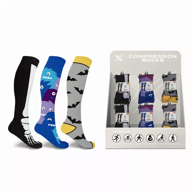24-PAIRS HALLOWEEN SOCKS WITH FREE DISPLAY · SKU XX-DISPLAY-MON