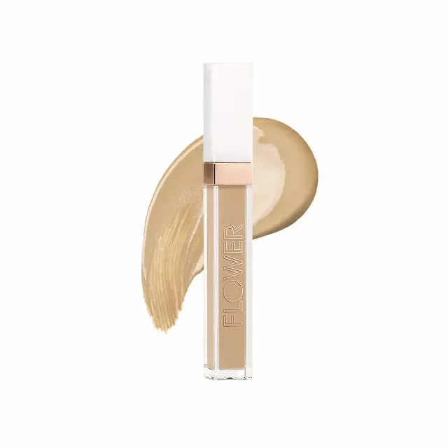 FLOWER BEAUTY By Drew Barrymore Light Illusion Full Coverage Concealer – Diffuse Dark Under Eye Circles + Blurs Blemishes – Weightless Formula + Crease Proof Makeup (Light Medium)