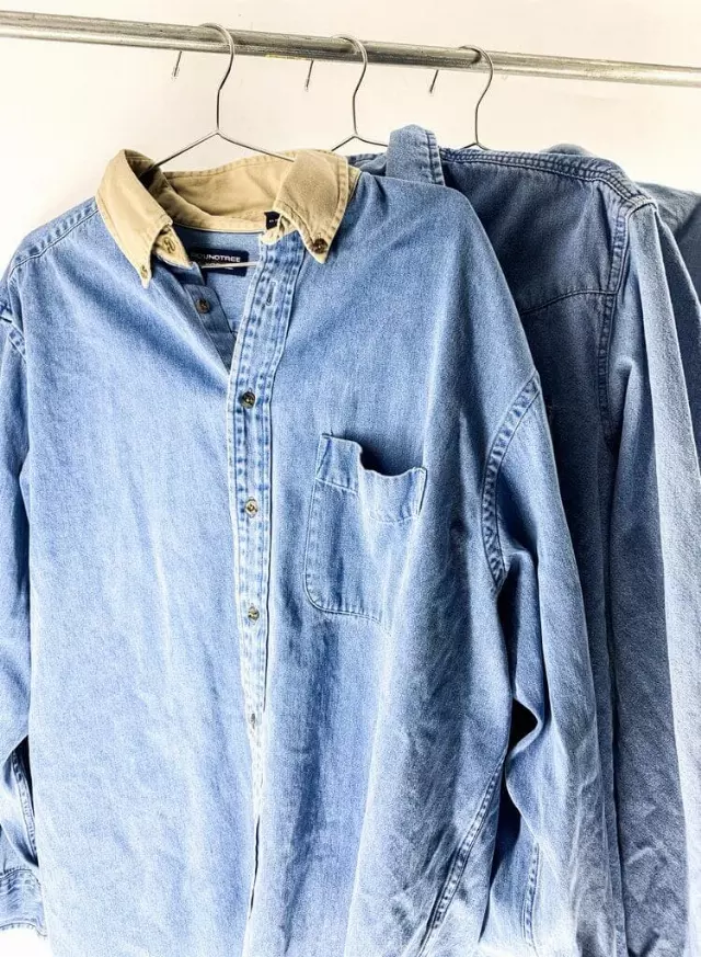 Vintage & Modern Men's Denim Shirts Mix Of 20