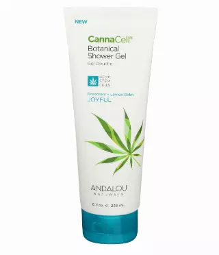 Andalou Naturals CannaCell Shower Gel, Joyful, 8 Ounces