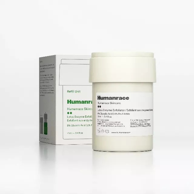 WHOLESALE HUMANRACE SKINCARE LOTUS ENZYME EXFOLIATOR REFILL UNIT 2.4 OZ - 48 PIECE LOT