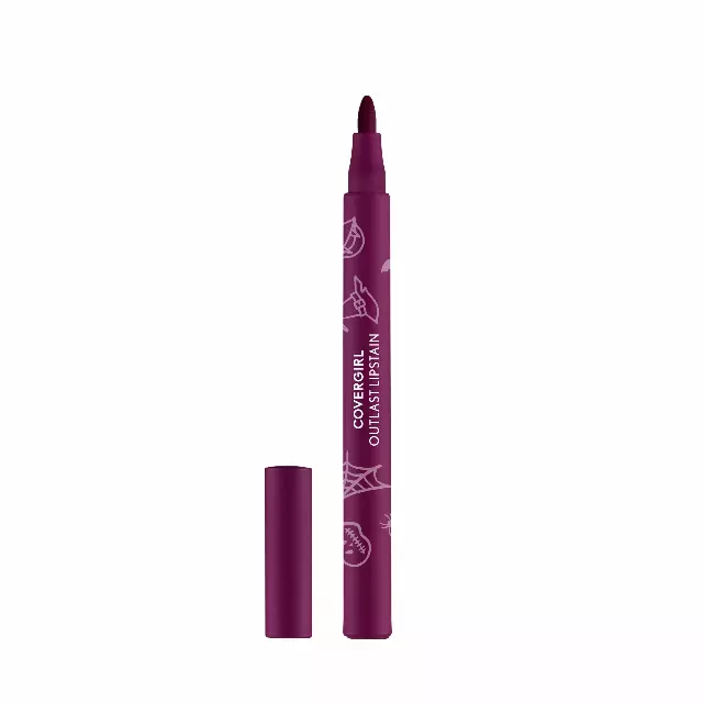 Covergirl Outlast Lipstain, 91 Extra Witchy, Smooth Application, Precise Pen-Like Tip, Transfer-Proof, Satin Stained Finish, Vegan Formula, 0.06oz