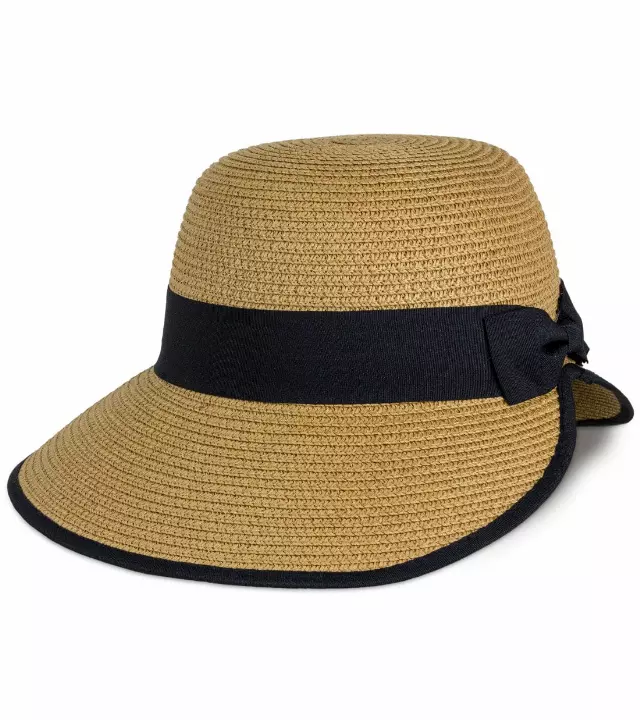 Magid Ribbon Straw Garden Hat — TOAST · SKU HA-5872S-TOAST
