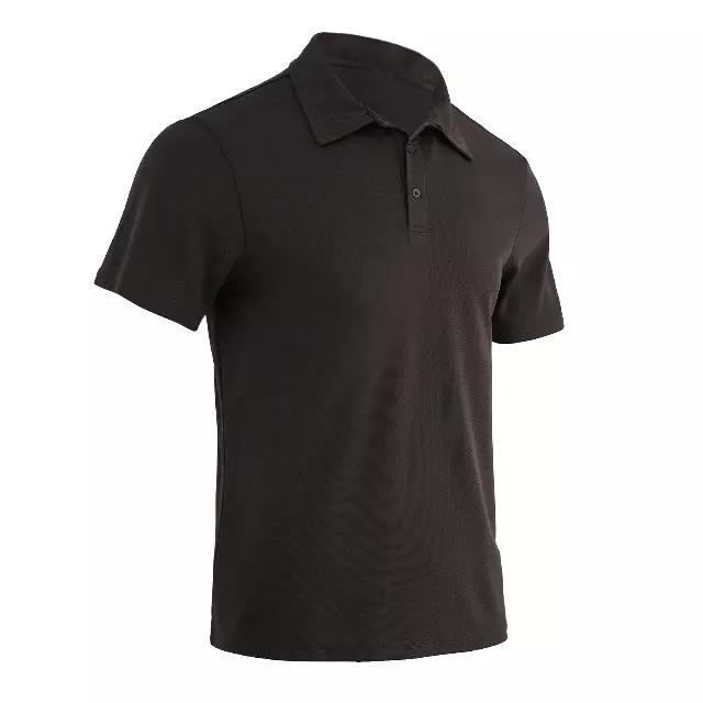 Men's Performance Polo Shirt with Polyester Jacquard Mesh - Style #LHT13 - $4.15/Unit MINIMUM 24 PCS- PLEASE SEE DESCRIPTION - S-2XL — Dark Grey