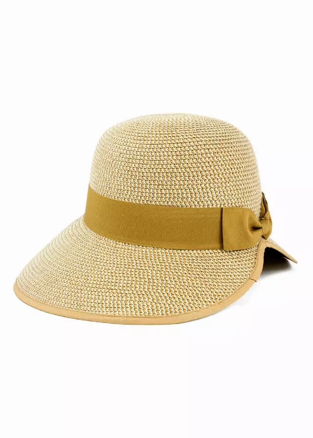 Magid Two Tone Straw Ribbon Garden Hat — NATURAL