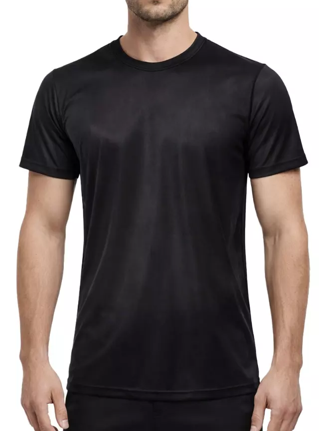 Big & Tall Man's Nylon Tricot Crew Neck T-shirt Assorted Pack — 8 Pieecs / XL