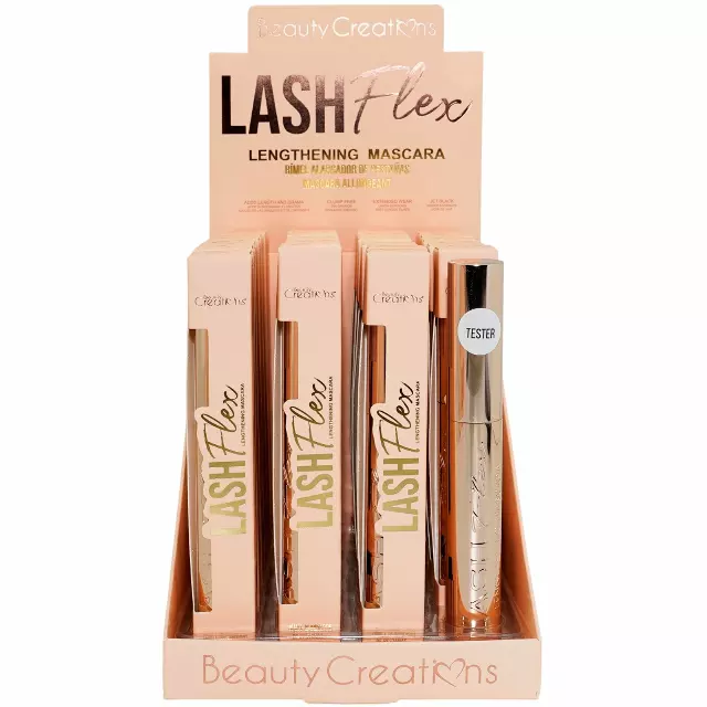 Beauty Creations Lash Flex Lengthening Mascara - Wholesale Display 23 Units + 1 Tester (EM01-D)
