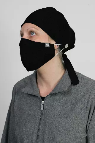 Medgear Scrub Cap and Mask Combo — Black