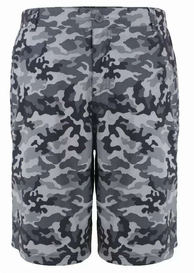 Men's Amphibian Shorts Quick Dry Camo Design- Style #MP305-$8.00/Unit - 24 PIECES - PLEASE SEE DESCRIPTION — Grey Camo