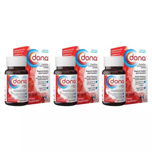 Dona Crystalline Glucosamine Sulfate - 750 Mg - 3 pack