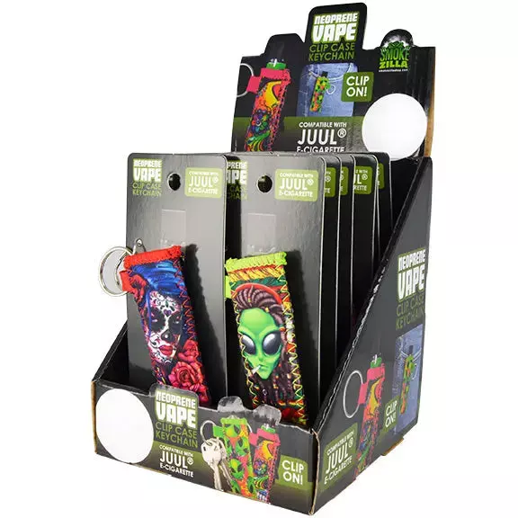 Neoprene Vape Case Keychain - 12 Pieces Per Retail Ready Display 24734