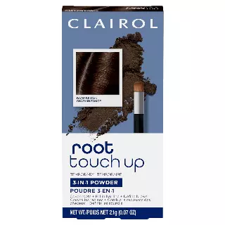 WHOLESALE CLAIROL ROOT TOUCH UP TEMPORARY 3-IN-1 POWDER 0.07 OZ - DARK BROWN - 48 PIECE LOT