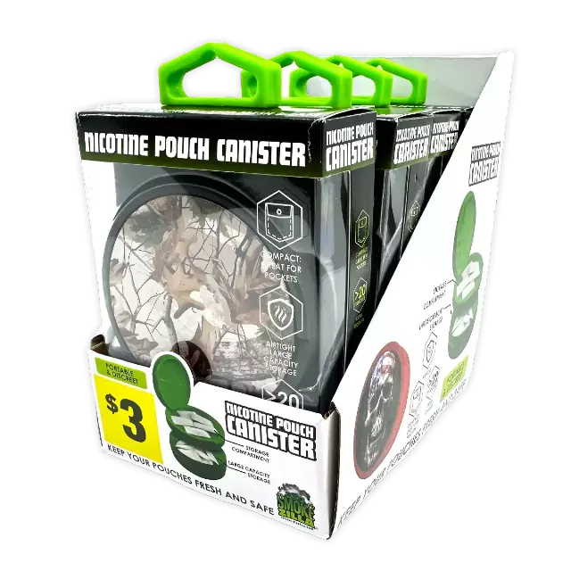 Nicotine Pouch and Storage Canisters - 4 Pieces Per Retail Ready Display 41784