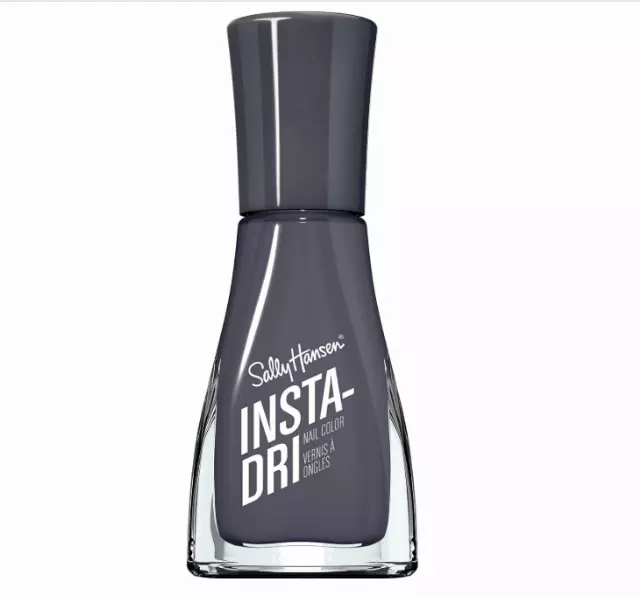 Sally Hansen Insta-Dri, Grease Lightening, Quick Dry, Long Lasting, Opaque, Shiny Black Nail Polish