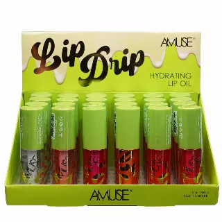 Amuse Lip Drip Hydrating Lip Oil - Wholesale Display 24 Units (LIP2147)