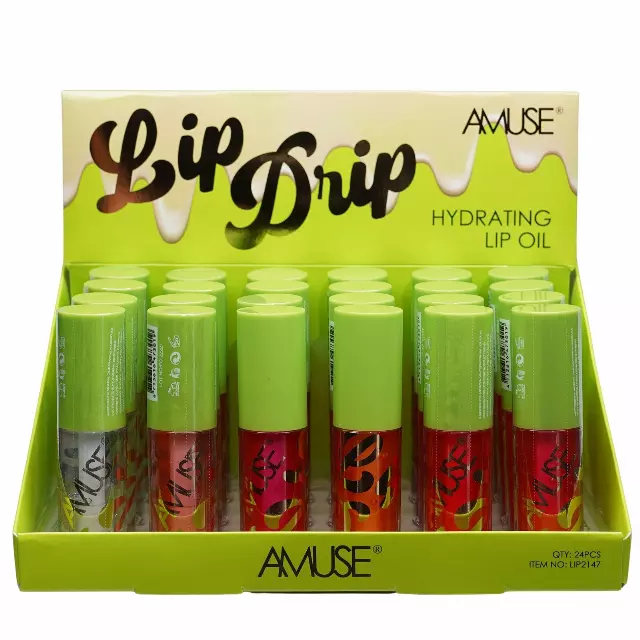 Amuse Lip Drip Hydrating Lip Oil - Wholesale Display 24 Units (LIP2147)