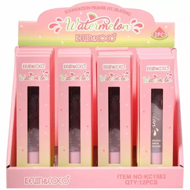 Kevin & Coco Watermelon Foundation Primer Hydrating - Wholesale Display 12 Units (KC1583)