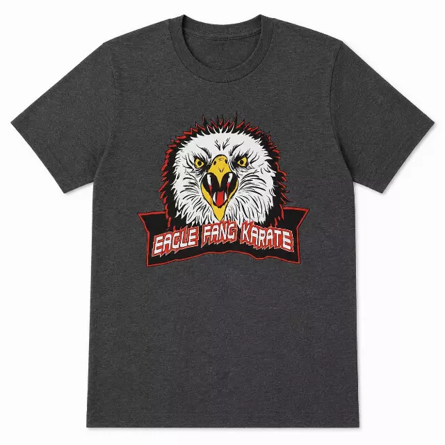 COBRA KAI EAGLE FANG KARATE T-SHIRT HTR CHARCOAL