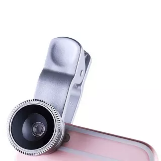 Universal Clip-On 3-In-1 Camera Lens — Silver