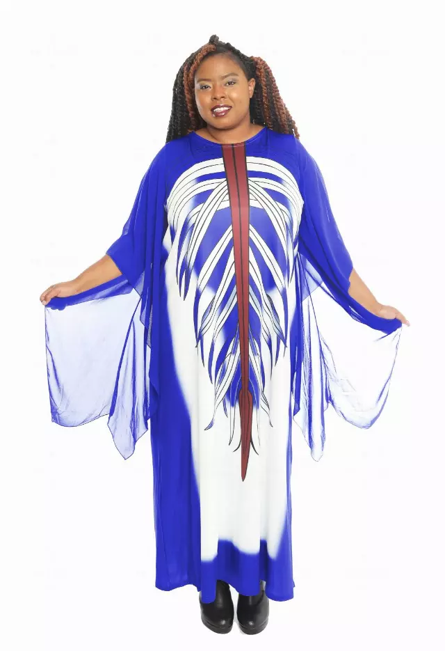 19037 - Kaftan with Sheer Sleeves (6 PCS PRE-PACK - ASST COLORS) - SALE - $8 EACH