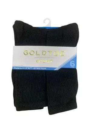#6-GT-5674 ‘Gold Toe’ Cotton Crew Sock(shoe size 6-9) – $3.50 Per 6 Pair Pack (10 Packs)
